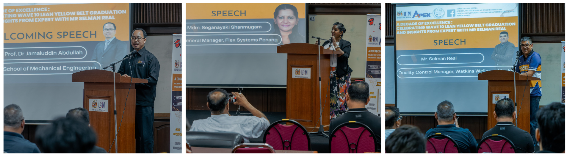 Photo 1 Speeches by AP Dr Jamaluddin Abdullah Madam Seganayaki Shanmugam and Mr Selman Real