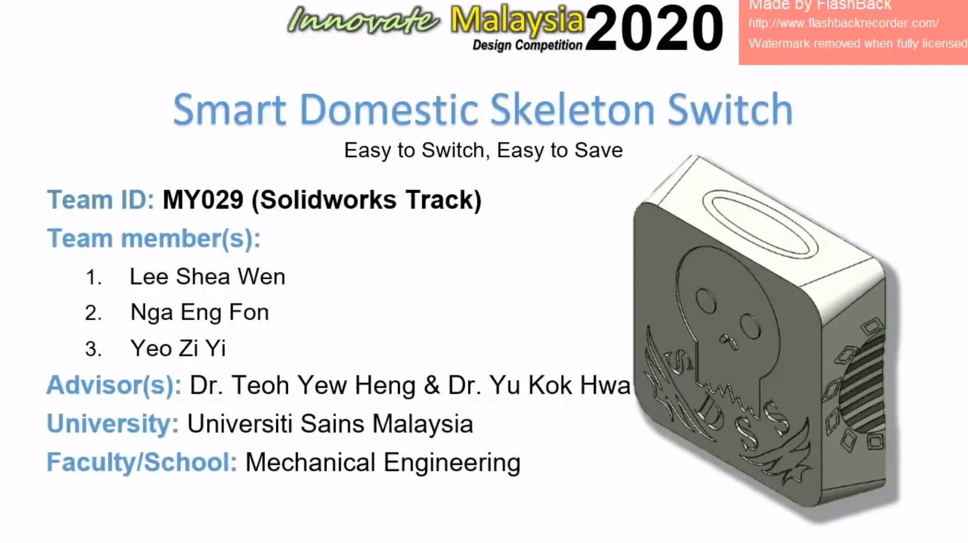 1 Smart Domestic Skeleton Switch